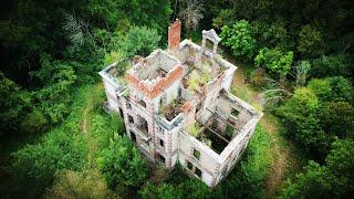 One man unearths this chateau ruin from overgrown forest  full video