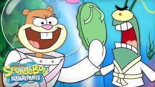 Sandy Teaches Plankton Self-Defense   Single-Celled Defense Full Scene  SpongeBob