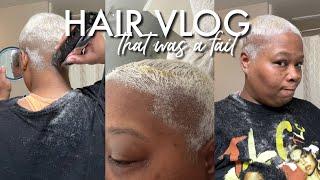 HAIR VLOG- NOT AGAIN  BLONDE HAIR FAIL VERY CHAOTIC BLACK TO BLONDE HAIR PROCESS  BetheBeat