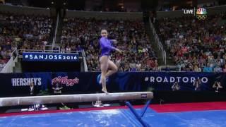 Laurie Hernandez Beam 2016 Olympic Trials Day 1