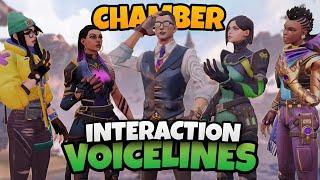 Valorant - Chamber Interaction Voice lines With Other Agents