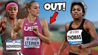 Abby Steiner & ShaCarri Richardson Failed To Qualify  Womens 200m RECAP  US Olympic Trials 2024