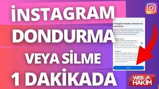 Instagram Dondurma veya Silme 2024 iPhone ve Samsung 1 Dakikada