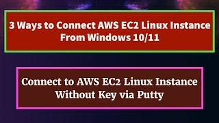 Connect to AWS Linux Instance From Windows  Access AWS EC2 Instance SSH Putty  AWS EC2 Ubuntu