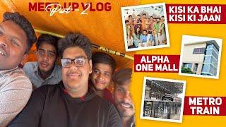 Ahmedabad MeetUp Day 2  Alpha One Mall  Ahmedabad Metro Train  Movie Kisi ka bhai kisi ki jaan 