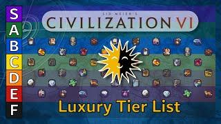 Civ VI  Luxury Tier List