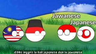 Jepang & Jawa mereka kakak adik Countryballs Indonesia