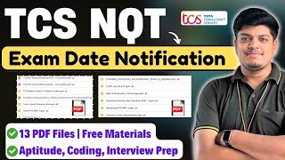 TCS NQT 2025 Exam Date Big Update  Aptitude  Coding Interview Free Prep Materials  13 PDF Files