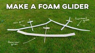 How to make a foam free flight glider  Cheap and fast glider build