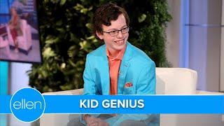 Ellen Meets Kid Genius Graduating High School & College at the Same Time