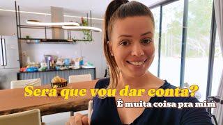 Rotina no interior. . É muita coisa pra cuidar sozinha .Limpeza em volta da casa. Vlog