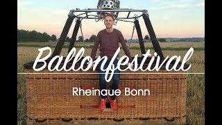 Bonn  9. Ballonfestival Bonn Rheinaue  Timelapse Ballonglühen