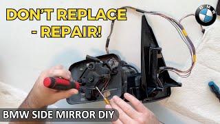 How To REPAIR a Broken BMW Side Mirror  Complete Breakdown  BOND Garage