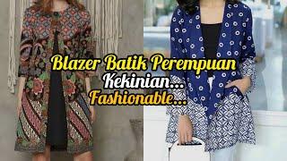 10 Blazer Batik Wanita Kekinian Terbaik #blazer #blazers #blazerwanita #blazerstyle