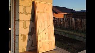 Дверь в баню своими руками DIY wooden door