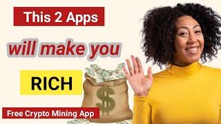 2 free crypto  App that will make you over $400 400k  how to make money online earning app today