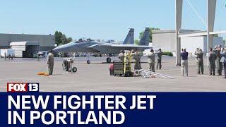 Newest U.S. military fighter jet arrives in Portland  FOX 13 Seattle