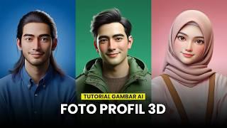 Cara Membuat FOTO PROFIL 3D menggunakan AI -  Bing Image Creator