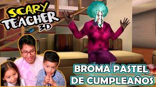 Broma de CUMPLEAÑOS a Maestra LOCA  Scary Teacher 3D  EP 3  Vale GAMER