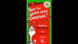 Dr. Seuss Video Classics How the Grinch Stole Christmas plus If I Ran the Zoo 1992 VHS