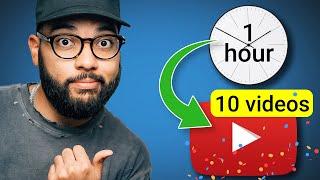 چگونه 10 ویدیوی YouTube را در 60 دقیقه ایجاد کنم