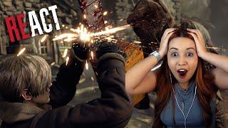 REACT DO TRAILER E GAMEPLAY DO RESIDENT EVIL 4 REMAKE   Resident Evil Showcase reaction