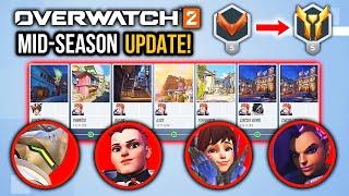 Overwatch 2 NEW RANKED UPDATE... Mid Season Patch... Console Aim Assist