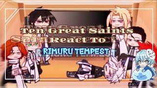 10 Great Saints React To Rimuru Tempest That Time I Got Reincarnated as a Slime Reaction°FULLPART °