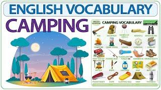 Camping Vocabulary in English - Learn camping words with pictures - Camping Equipment