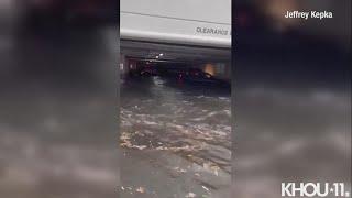 Hurricane Ian video Submerged cars in flooded parking garage in Naples