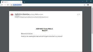 How to Create RDLC Report with Parameters in ASP NET Core using C#  FoxLearn