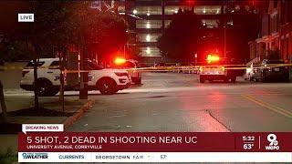 Police 5 shot 2 dead near University of Cincinnatis campus