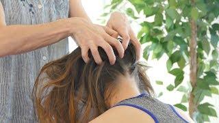 How to Relieve Headaches Neck Tension & Stress  Chair Massage with Jade Relaxing Pain Relief