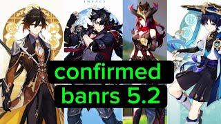 confirmedVersion 5.2 BANNERS return wanderer and Zhongli genshin impact