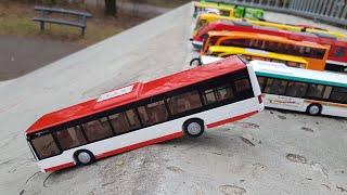 Toy Cars Slide Dlan Play Sliding Cars Video BUSES