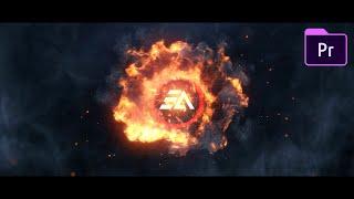 Epic Fire Logo Reveal Intro in Adobe Premiere Pro Tutorial