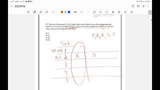 CSAT 2023 Answer Key - There are five persons P Q R S and T each one of whom has to be assigned..