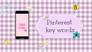 Pinterest key words - search #pinterest #shorts
