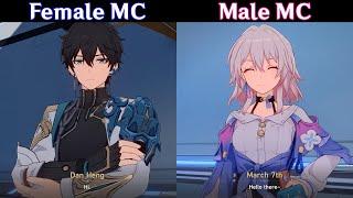 Youll get different Greeting based on Your MC choice Female vs Male MC