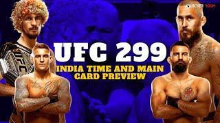 UFC 299 India Time and Main Card Preview  Sean O Malley vs. Marlon Vera  UFC India