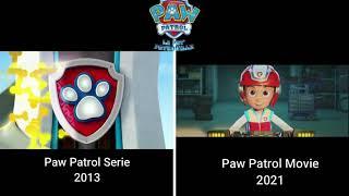 Paw Patrol Comparison - Theme Song Serie & Movie