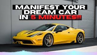 Manifest your dream car in 5 minutes Guided Visualization Meditation