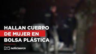 Hallan cuerpo de mujer dentro de una bolsa plástica y con signos de violencia