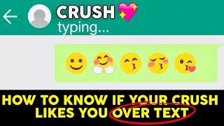 Does Your CRUSH Like YOU?   How To Know If Your Crush Likes You Over Text  Personality Test