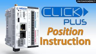 CLICK PLUS PLC Motion - Position Motion Instruction from AutomationDirect