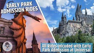 List of all Universal Early Park Admission Rides  Islands of Adventure & Universal