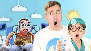 Baby King is AFRAID of the Dentist  Pretend Play Stories by Papa Joels English