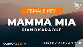 Mamma Mia - Ripley Alexander Female Key - Piano Karaoke