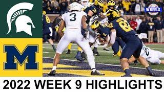 #4 Michigan v Michigan State Highlights  College Football Week 9  2022 College Football Highlights