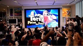 Terry Bogard Reveal for Super Smash Bros. Ultimate Live Reactions at Nintendo NY